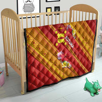 Rotuma Island Quilt Fijian Tapa with Polynesian Art and Hibiscus