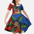 Personalised Fiji and Rotuma Together Family Matching Summer Maxi Dress and Hawaiian Shirt Fjian Masi and Pacific Pattern Mix Culture