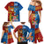 Personalised Fiji and Rotuma Together Family Matching Mermaid Dress and Hawaiian Shirt Tapa and Pacific Art Pattern with Cultural Emblems Half Style