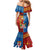 Personalised Fiji and Rotuma Together Family Matching Mermaid Dress and Hawaiian Shirt Tapa and Pacific Art Pattern with Cultural Emblems Half Style