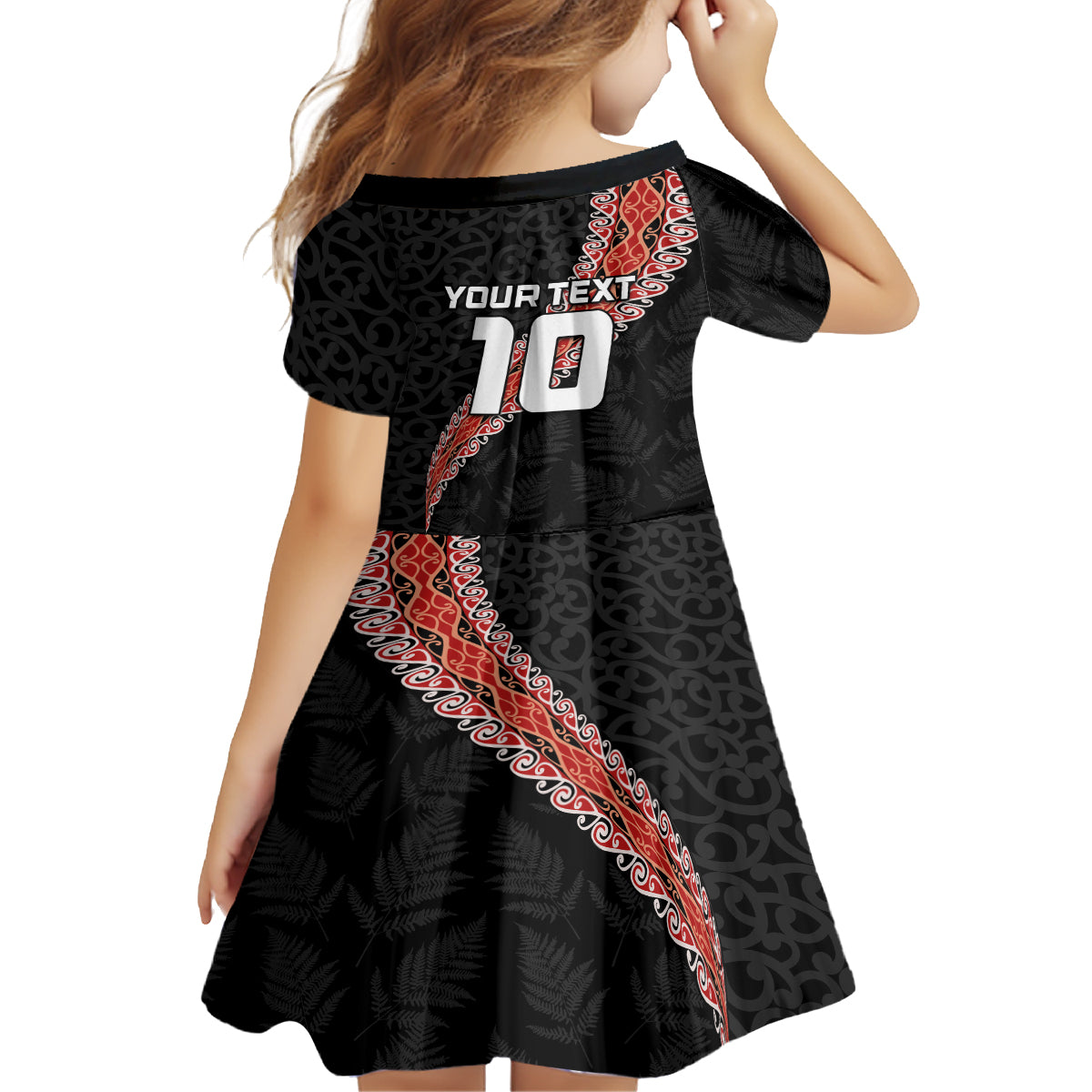 Custom New Zealand Rugby Family Matching Summer Maxi Dress and Hawaiian Shirt Maori and Silver Fern Half Style
