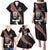 New Zealand Maori Warrior Rugby Family Matching Puletasi and Hawaiian Shirt Maori and Silver Fern Half Style