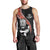 New Zealand Maori Warrior Rugby Men Tank Top Maori and Silver Fern Half Style