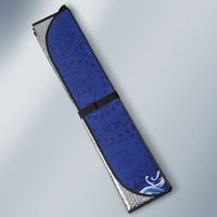 Hawaiian Sea Animals Auto Sun Shade Whales Shark and Turtle Guardians with Tribal Pattern LT03 - Polynesian Pride