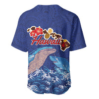Hawaiian Sea Animals Baseball Jersey Whales Shark and Turtle Guardians with Tribal Pattern LT03 - Polynesian Pride