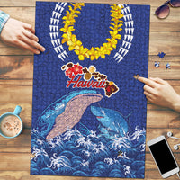 Hawaiian Sea Animals Puzzle Whales Shark and Turtle Guardians with Tribal Pattern LT03 Blue - Polynesian Pride