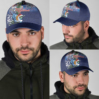 New Zealand Merry Christmas Classic Cap Maori Tribal Pattern with Xmas Tui Bird