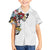 Hawaiian and Japanese Together Family Matching Summer Maxi Dress and Hawaiian Shirt Colorful Traditional Japanese Tattoo and Kakau Pattern White Color