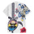 Hawaiian and Japanese Together Hawaiian Shirt Japanese Culture and Turtle Kakau Tattoo White Color