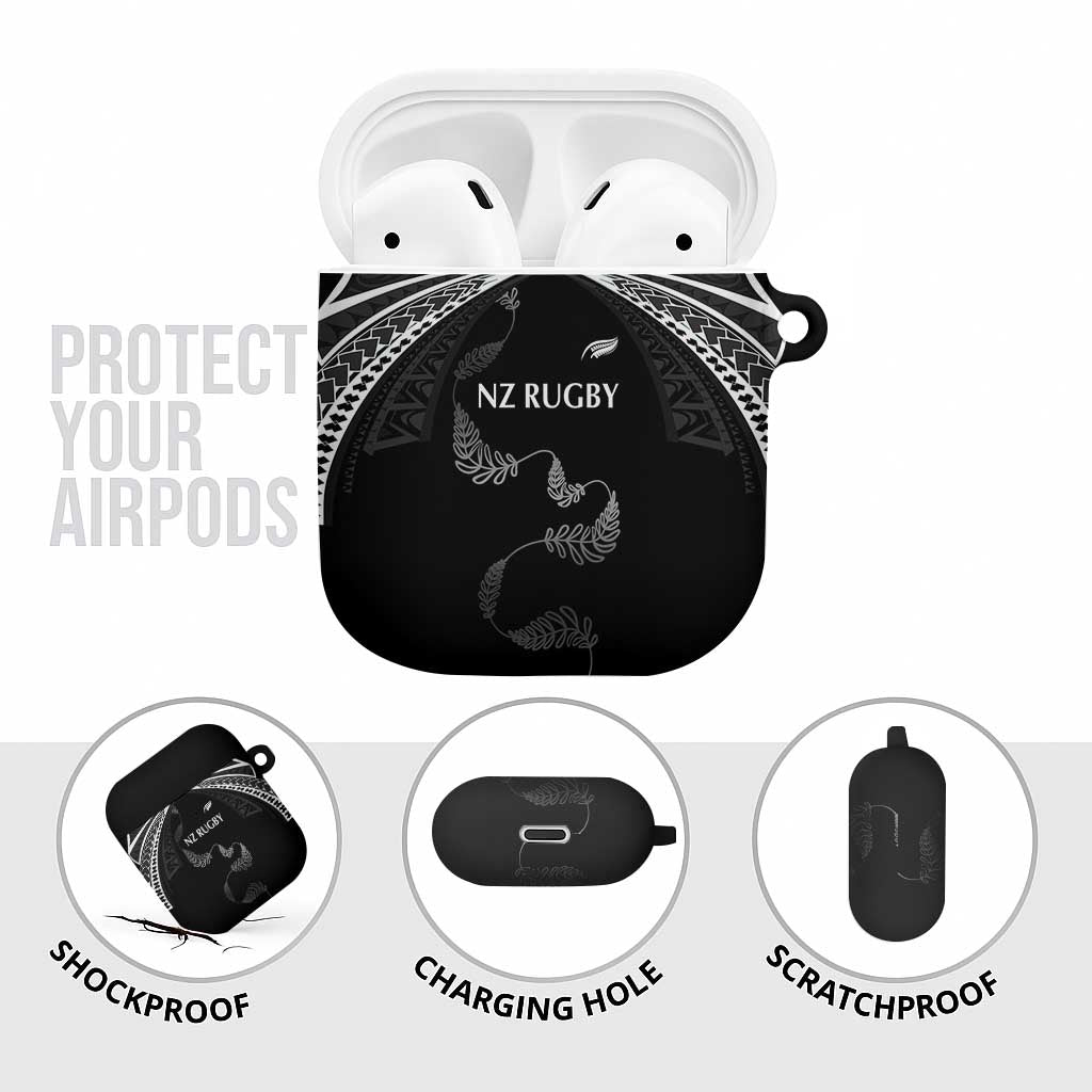 New Zealand Rugby AirPods Case Aotearoa Armour Blacks Silver Ferns - Polynesian Pride