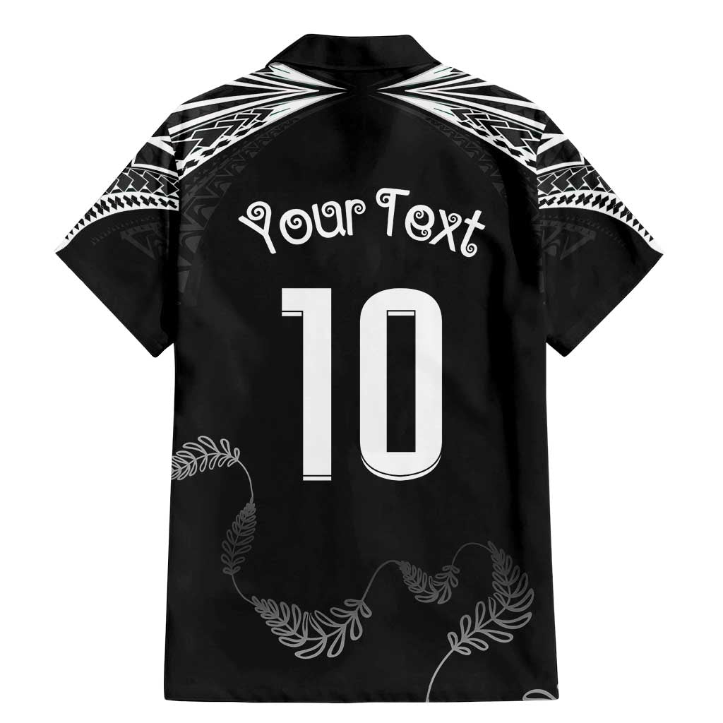 New Zealand Rugby Custom Family Matching Mermaid Dress and Hawaiian Shirt Aotearoa Armour Blacks Silver Ferns - Polynesian Pride