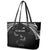 New Zealand Rugby Leather Tote Bag Aotearoa Armour Blacks Silver Ferns - Polynesian Pride