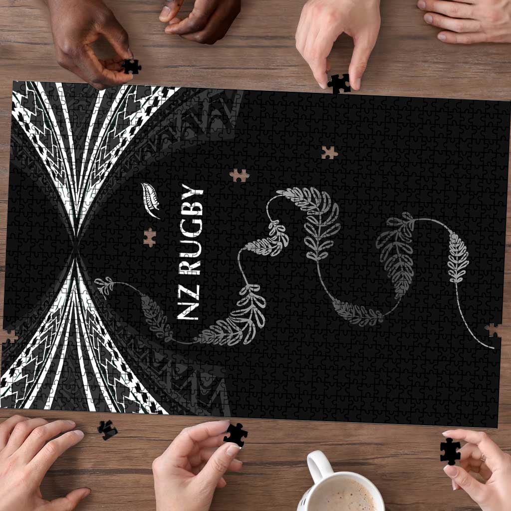 New Zealand Rugby Puzzle Aotearoa Armour Blacks Silver Ferns - Polynesian Pride
