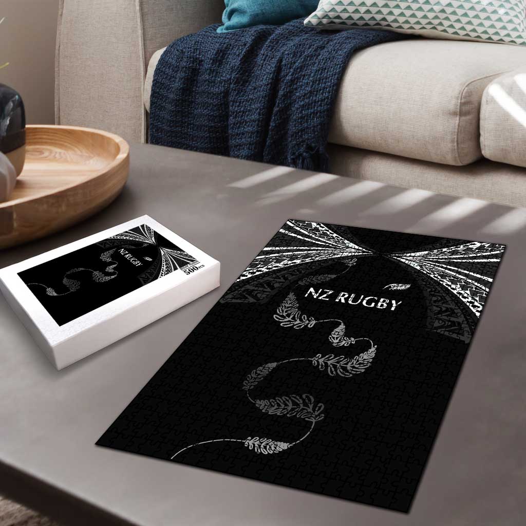 New Zealand Rugby Puzzle Aotearoa Armour Blacks Silver Ferns - Polynesian Pride