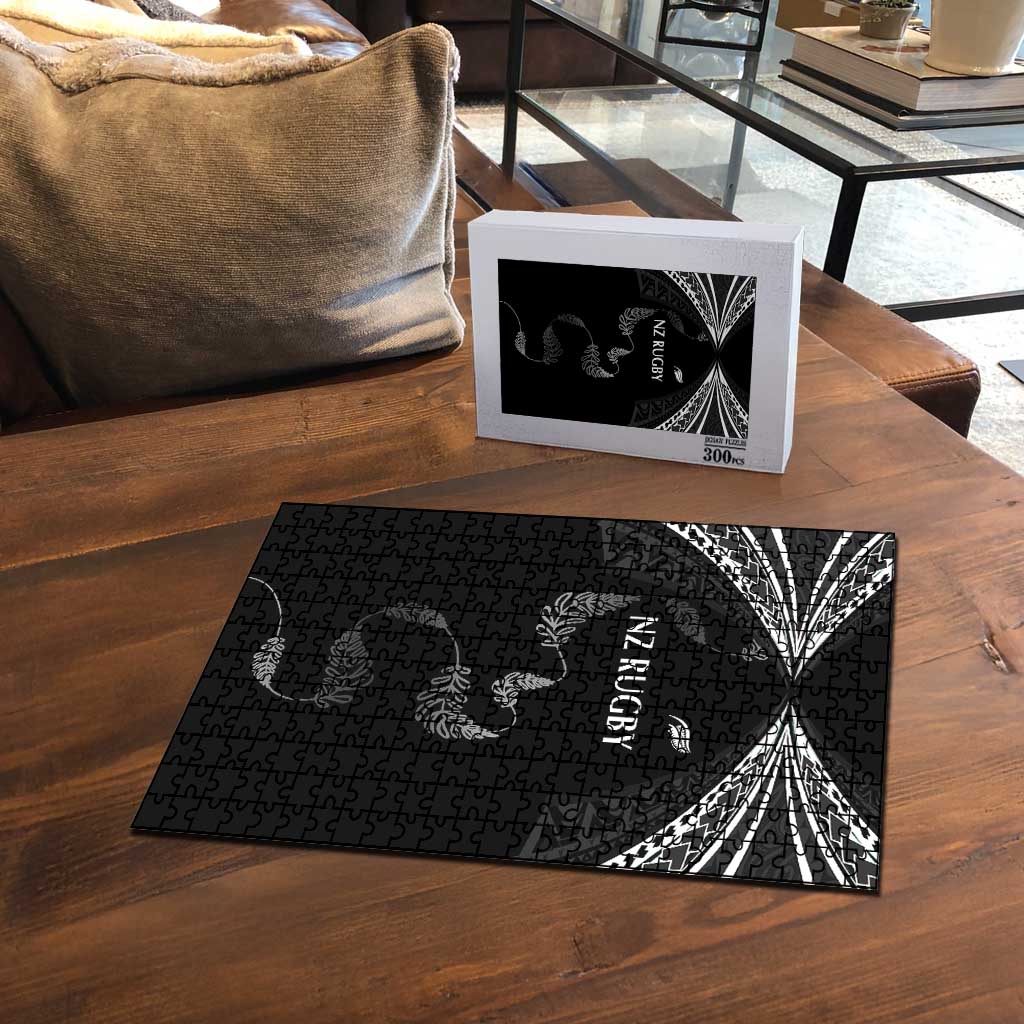 New Zealand Rugby Puzzle Aotearoa Armour Blacks Silver Ferns - Polynesian Pride