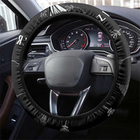 New Zealand Rugby Steering Wheel Cover Aotearoa Armour Blacks Silver Ferns - Polynesian Pride