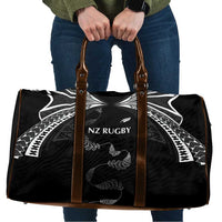 New Zealand Rugby Travel Bag Aotearoa Armour Blacks Silver Ferns - Polynesian Pride
