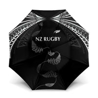 New Zealand Rugby Umbrella Aotearoa Armour Blacks Silver Ferns - Polynesian Pride