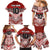 Tonga Rugby Custom Family Matching Mermaid Dress and Hawaiian Shirt Mana o Tonga-Tribal Heritage Edition Red Color - Polynesian Pride