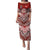 Tonga Rugby Custom Puletasi Mana o Tonga-Tribal Heritage Edition Red Color - Polynesian Pride