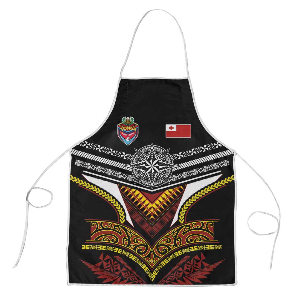 Tonga Rugby Apron Mana o Tonga-Tribal Heritage Edition Black Color - Polynesian Pride