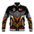 Tonga Rugby Custom Baseball Jacket Mana o Tonga-Tribal Heritage Edition Black Color - Polynesian Pride