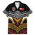 Tonga Rugby Custom Family Matching Mermaid Dress and Hawaiian Shirt Mana o Tonga-Tribal Heritage Edition Black Color - Polynesian Pride