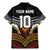 Tonga Rugby Custom Family Matching Mermaid Dress and Hawaiian Shirt Mana o Tonga-Tribal Heritage Edition Black Color - Polynesian Pride