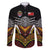 Tonga Rugby Custom Family Matching Mermaid Dress and Hawaiian Shirt Mana o Tonga-Tribal Heritage Edition Black Color - Polynesian Pride