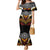 Tonga Rugby Custom Family Matching Mermaid Dress and Hawaiian Shirt Mana o Tonga-Tribal Heritage Edition Black Color - Polynesian Pride