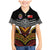 Tonga Rugby Custom Family Matching Mermaid Dress and Hawaiian Shirt Mana o Tonga-Tribal Heritage Edition Black Color - Polynesian Pride