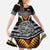 Tonga Rugby Custom Kid Short Sleeve Dress Mana o Tonga-Tribal Heritage Edition Black Color - Polynesian Pride