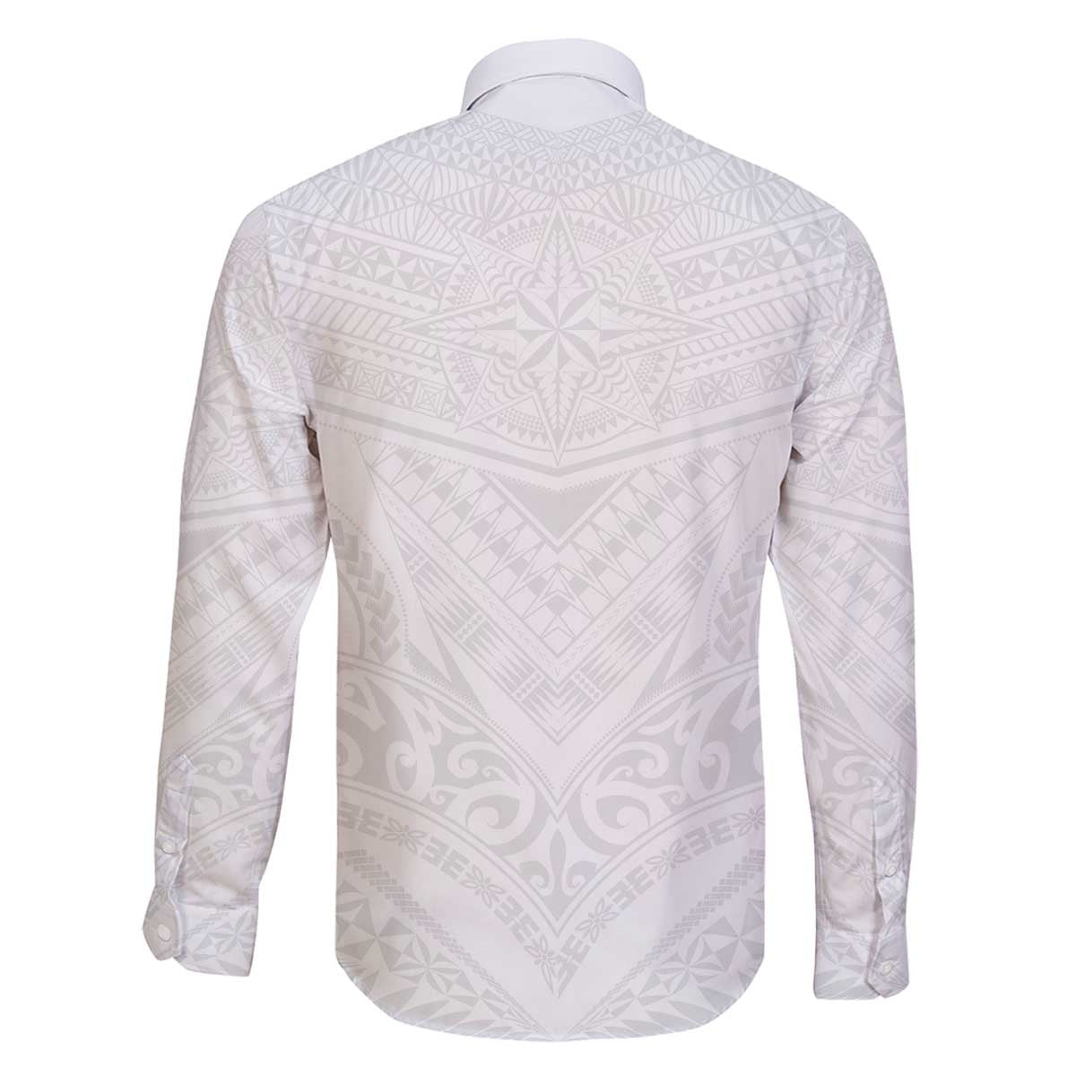 Tonga White Sunday Family Matching Off The Shoulder Long Sleeve Dress and Hawaiian Shirt Tongan Tribal Heritage Tattoos - Polynesian Pride