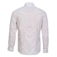 Tonga White Sunday Family Matching Tank Maxi Dress and Hawaiian Shirt Tongan Tribal Heritage Tattoos - Polynesian Pride