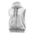 Tonga White Sunday Sleeveless Zip Hoodie Tongan Tribal Heritage Tattoos - Polynesian Pride