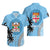 Personalised Fiji Hawaiian Shirt Tapa Pattern Fijian Coat of Arms and Palm Tree LT03 - Polynesian Pride