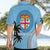 Personalised Fiji Hawaiian Shirt Tapa Pattern Fijian Coat of Arms and Palm Tree LT03 - Polynesian Pride