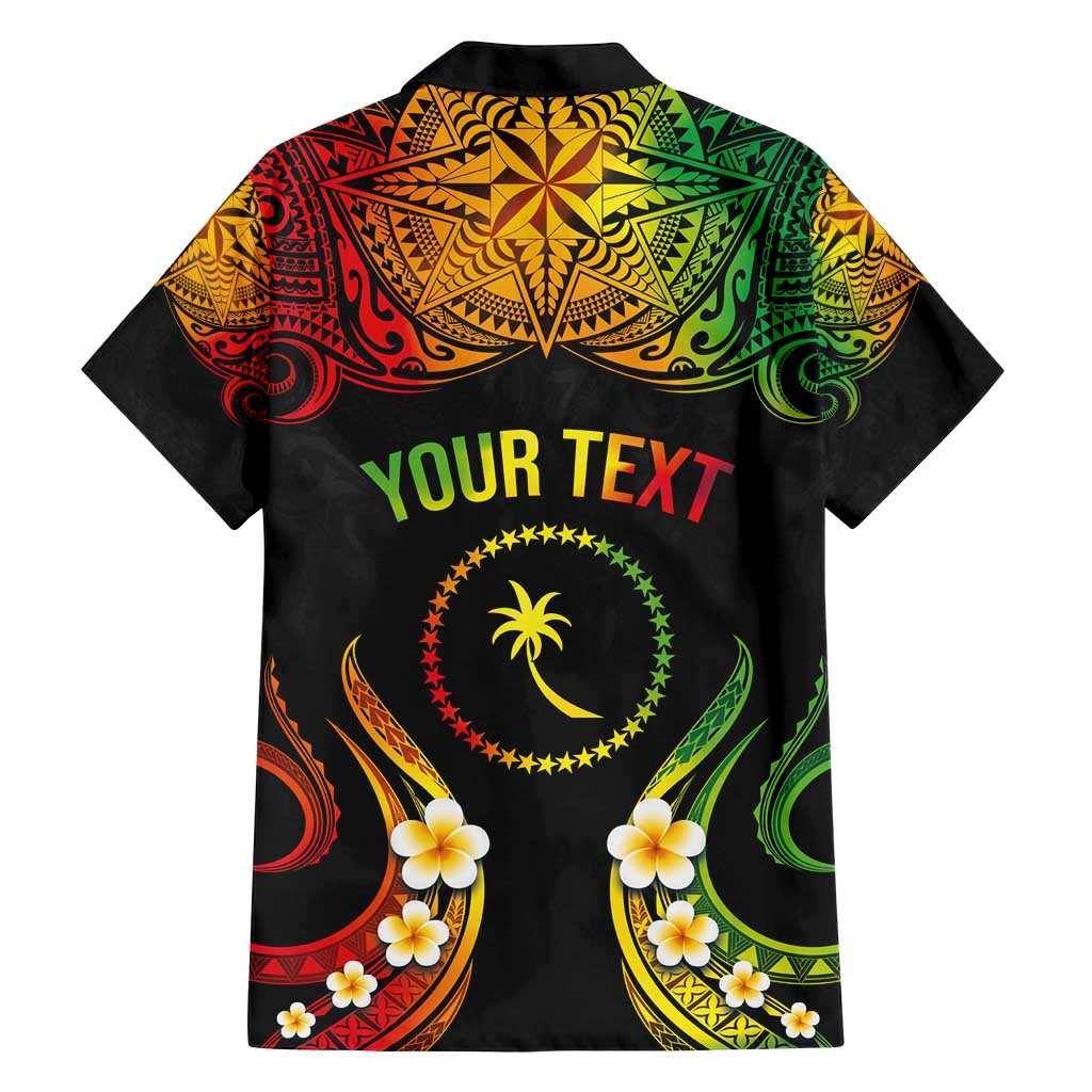 Personalised Chuuk Independence Day Family Matching Summer Maxi Dress and Hawaiian Shirt Polynesian Tattoo and Plumeria Reggae Color LT03 - Polynesian Pride
