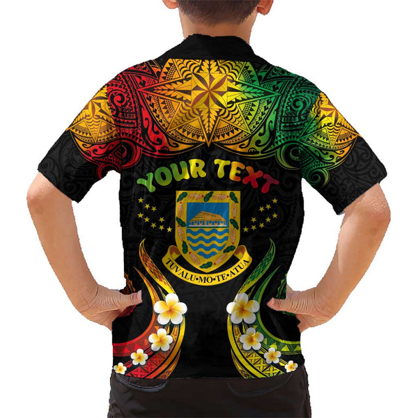 (Custom Personalised) Hawaiian Polynesian T Shirt Kid Gold Seal Of Hawaii LT13
