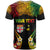 Personalised Malampa Fiji Day T Shirt Polynesian Tattoo and Plumeria Reggae Color