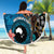 Fiji and Australia Kangaroos Beach Blanket Indigenous Aboriginal and Fijian Masi Tribal Tattoo