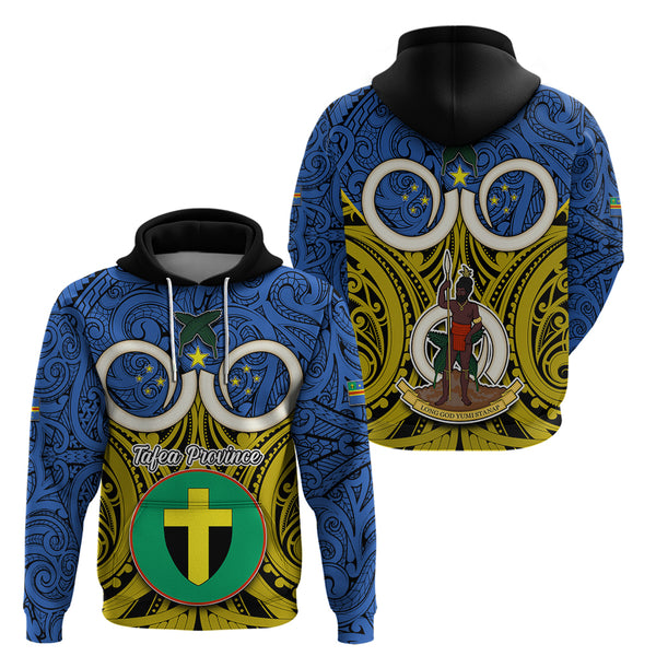 Torba Province Hoodie Vanuatu Pig Tusk Polynesian Flag Style LT14