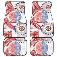 Tongan and Australian Culture Together Car Mats Ngatu Art Tribal Aboriginal Tattoo Pattern - Polynesian Pride