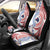 Tongan and Australian Culture Together Car Seat Cover Ngatu Art Tribal Aboriginal Tattoo Pattern - Polynesian Pride