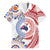Tongan and Australian Culture Together Family Matching Off The Shoulder Long Sleeve Dress and Hawaiian Shirt Ngatu Art Tribal Aboriginal Tattoo Pattern - Polynesian Pride