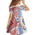 Tongan and Australian Culture Together Family Matching Off Shoulder Short Dress and Hawaiian Shirt Ngatu Art Tribal Aboriginal Tattoo Pattern - Polynesian Pride