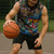 Fijian and Australian Culture Together Sleeveless Hoodie Aboriginal Art and Tapa Motifs with Kangaroo and Palm Tree - Polynesian Pride