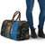 Fijian and Australian Culture Together Travel Bag Aboriginal Art and Tapa Motifs with Kangaroo and Palm Tree - Polynesian Pride