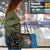 Fijian and Australian Culture Together Travel Bag Aboriginal Art and Tapa Motifs with Kangaroo and Palm Tree - Polynesian Pride