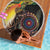 Papua New Guinea and Australia Together Beach Blanket Bird of Paradise and Kangaroo Melanesian Aboriginal Motifs - Polynesian Pride